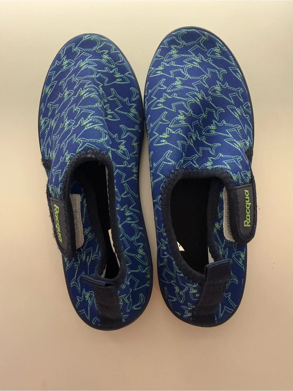 Racqua Kids Blue Shark-Print Water Shoes